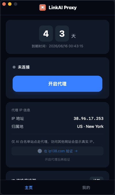 主页 · 代理开关